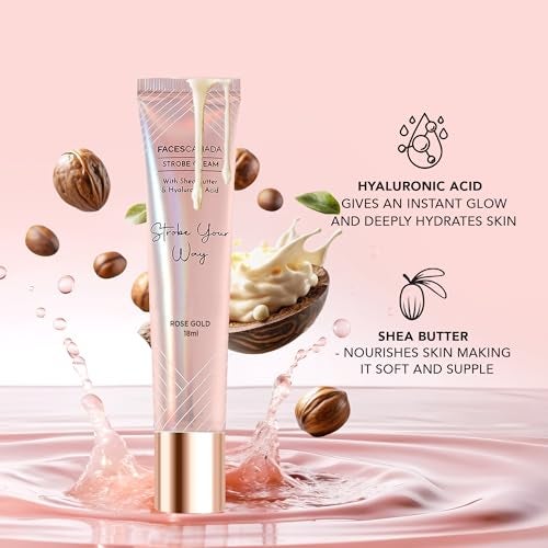 Facescanada FACES CANADA Celeb Glow Combo |Strobe Cream - Rose Gold, 18ml + Hydra Matte Foundation - Rose Ivory, 18ml + Comfy Matte Wow - Choco Couture, 3.8ml | Highlighter | Highly Pigmented | Pack of 3 - Image 4