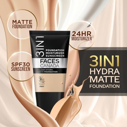 Facescanada FACES CANADA Celeb Glow Combo |Strobe Cream - Rose Gold, 18ml + Hydra Matte Foundation - Rose Ivory, 18ml + Comfy Matte Wow - Choco Couture, 3.8ml | Highlighter | Highly Pigmented | Pack of 3 - Image 2