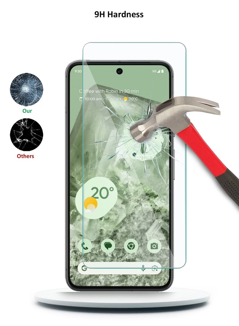 Wtech Google Pixel 8 5G 2023 Premium Curved Edges UV Full Glue Full Cover Tempered Glass Screen Protector (MSGUCN) - Clear - Image 3