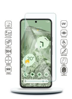 Wtech Google Pixel 8 5G 2023 Premium Curved Edges UV Full Glue Full Cover Tempered Glass Screen Protector (MSGUCN) - Clear  - Image 2