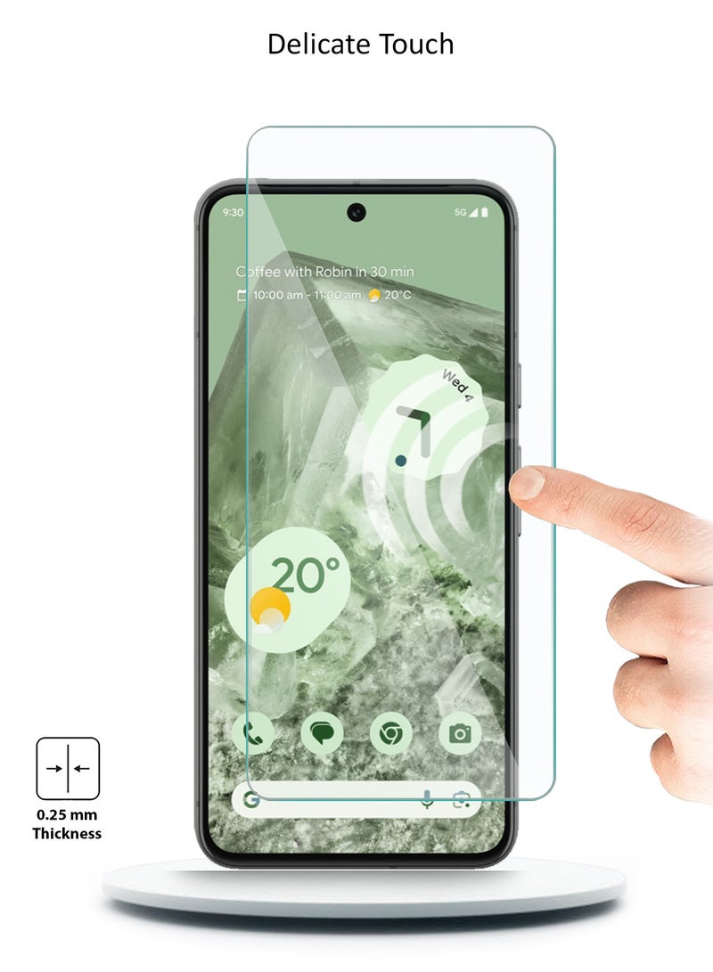 Wtech Google Pixel 8 5G 2023 Premium Curved Edges UV Full Glue Full Cover Tempered Glass Screen Protector (MSGUCN) - Clear - Image 5