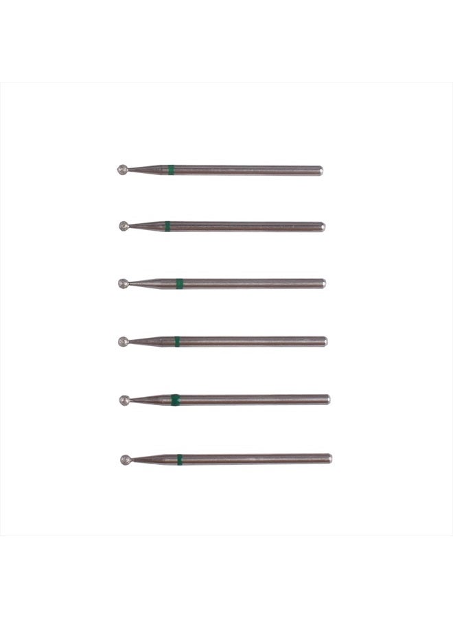 MZCMSL Round Ball Cuticle Bit Set with Case, 3/32 Shank Manicure Drill Bits,6pcs Cuticle Remover Bits(φ2.34mm) - Image 3
