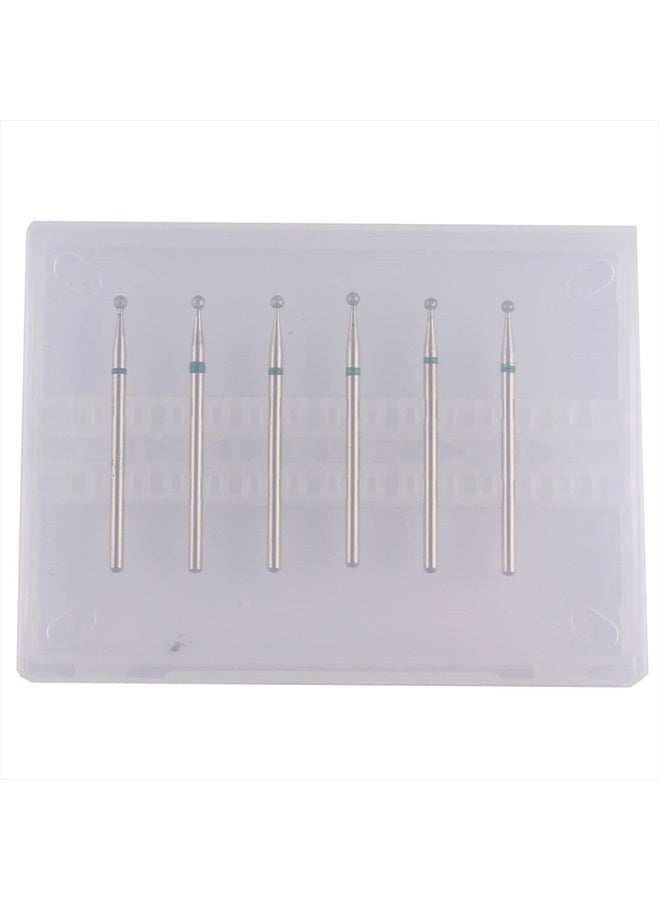 MZCMSL Round Ball Cuticle Bit Set with Case, 3/32 Shank Manicure Drill Bits,6pcs Cuticle Remover Bits(φ2.34mm) - Image 5