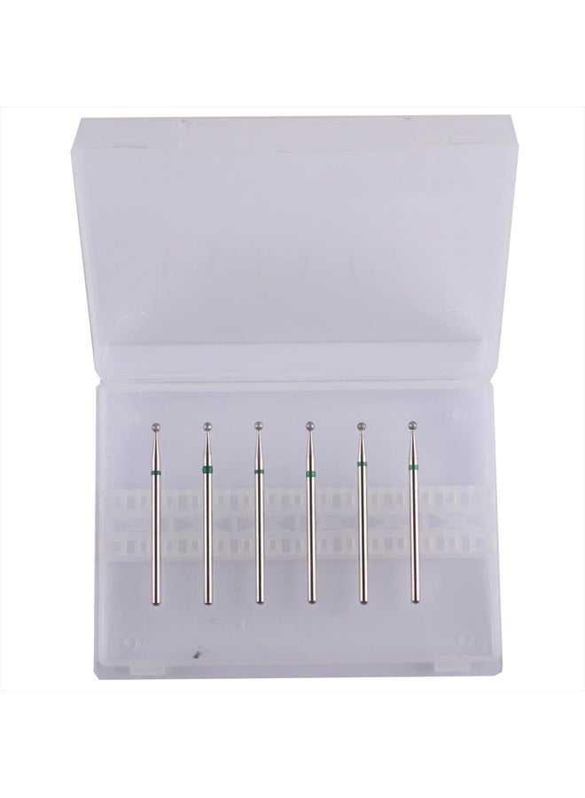 MZCMSL Round Ball Cuticle Bit Set with Case, 3/32 Shank Manicure Drill Bits,6pcs Cuticle Remover Bits(φ2.34mm) - Image 4