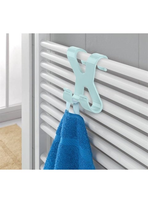 Hang It Practical, Easy to Carry Towel Rail Bathroom Hanger with 2 Hooks