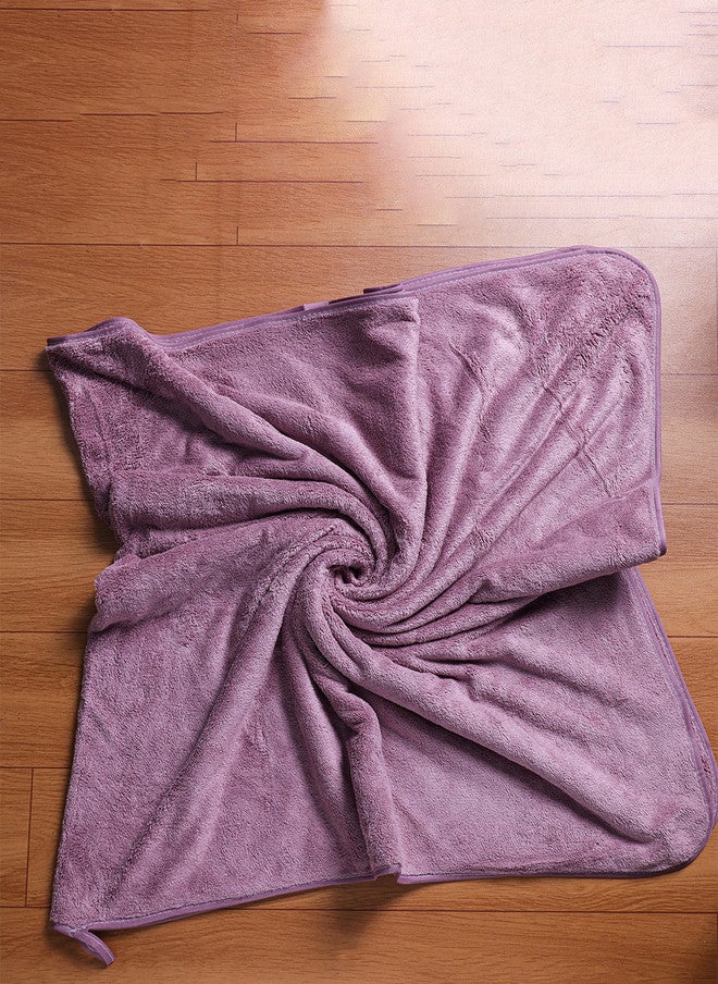 Fezora Super Soft Burgundy Solid Microfiber Bath Towel - 500GSM - Image 1