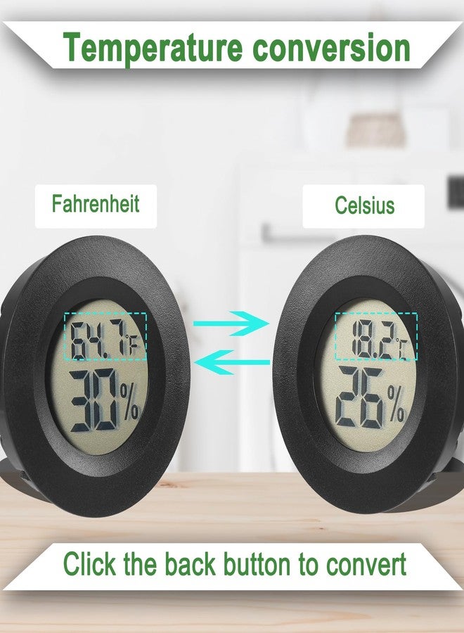 Serundo Auto Reptile Thermometer Humidity Meter Digital Terrarium Thermometer Bearded Dragon Cage Accessories Temperature Humidity Meter for Leopard Crab Gecko - Image 3