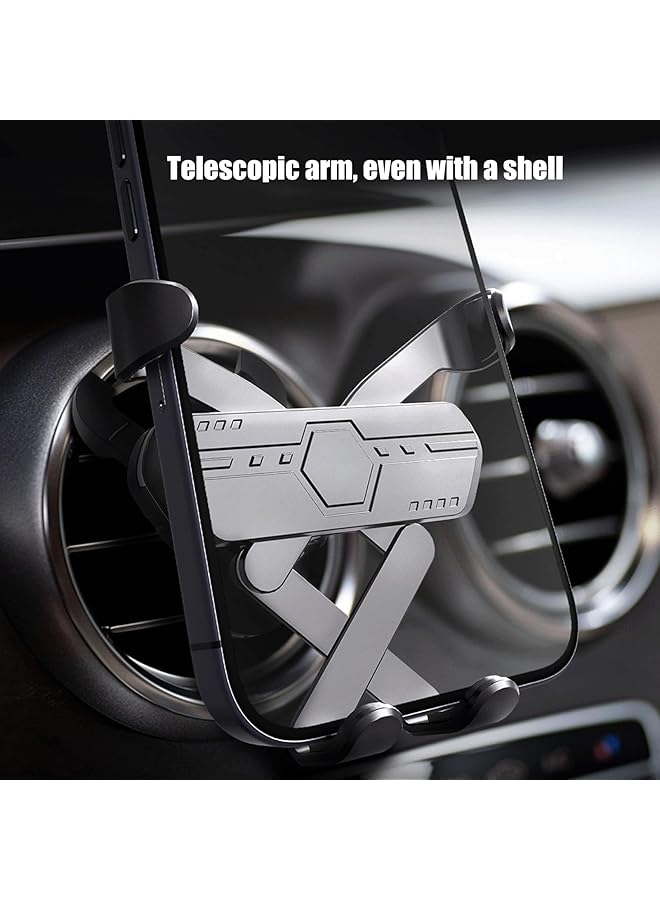 KASTWAVE Car Phone Mount For Air Vent, 360° Rotation, Retractable Base, No-Slip Grip, Automatic Locking, Compatible With Mercedes Benz C, E, S, A, Glc, Gle, Gls, Gla - Image 4