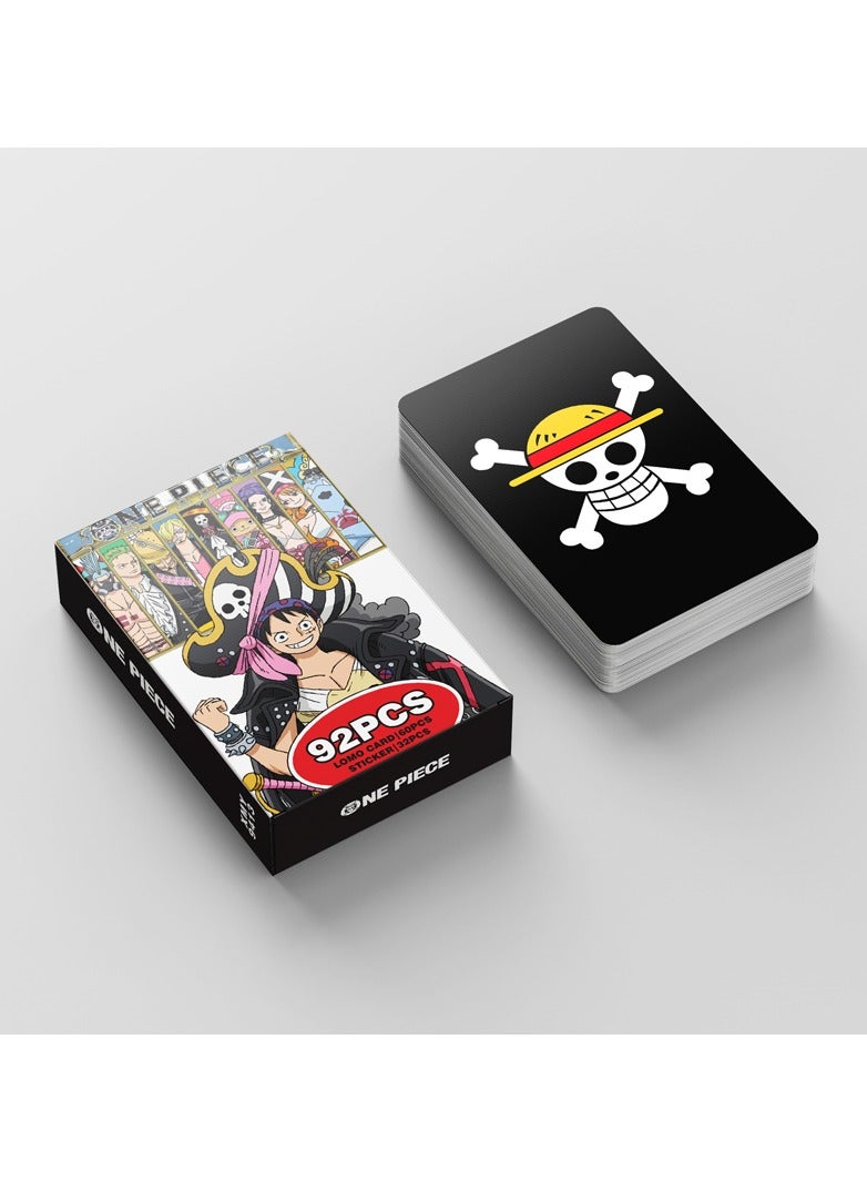 92 Pcs One Piece Lomo Cards With Stickers Set - Image 3