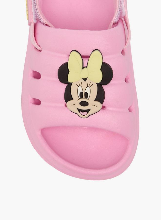 Disney Girls Minnie Mouse Applique Sandals - Image 4