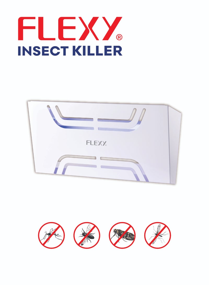 Flexy 40W Electric Insect Killer – UV Light Attractant, Fire-Resistant, Eco-Friendly Design, 80m² Coverage, Removable Tray, 10 Glue Papers, Scratch-Resistant, Easy to Clean, 2-Year Warranty. - Image 2