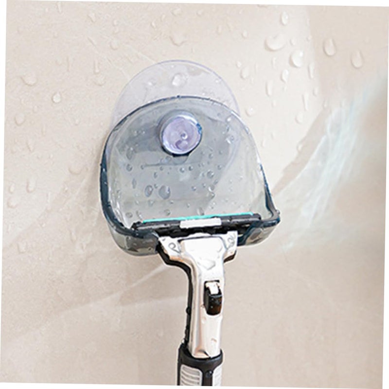 2Pcs Stainless Steel Suction Cup Razor Holder Wall Mounted Shower Storage Organizer - Image 5