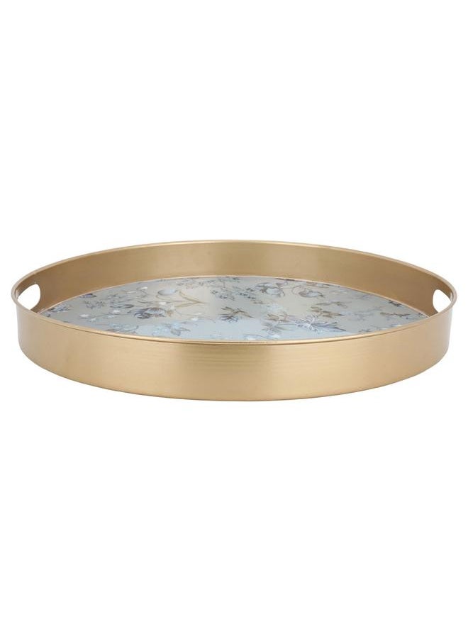 Alsaif Steel Serving Tray 51X51X6 Cm Gold  - Image 2