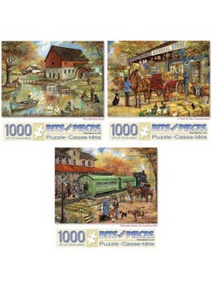 1000 Piece Jigsaw Puzzles For Adults Value Set Of Three (3) Vintage Americana 20” X 27” Jigsaws By Artist Ruane Manning - pzsku/Z0FBB3B8985645FA0FEA8Z/45/_/1688195477/e7eb45ab-479b-4c54-b1d7-6a9ba36b62aa