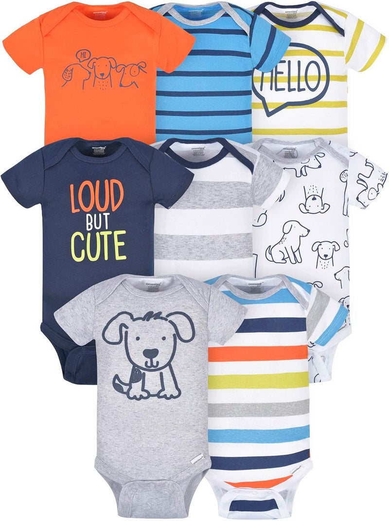 Onesies Brand Baby Boys' 8-pack Short Sleeve Mix & Match Bodysuits - Image 1