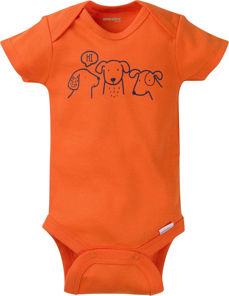 Onesies Brand Baby Boys' 8-pack Short Sleeve Mix & Match Bodysuits - Image 3