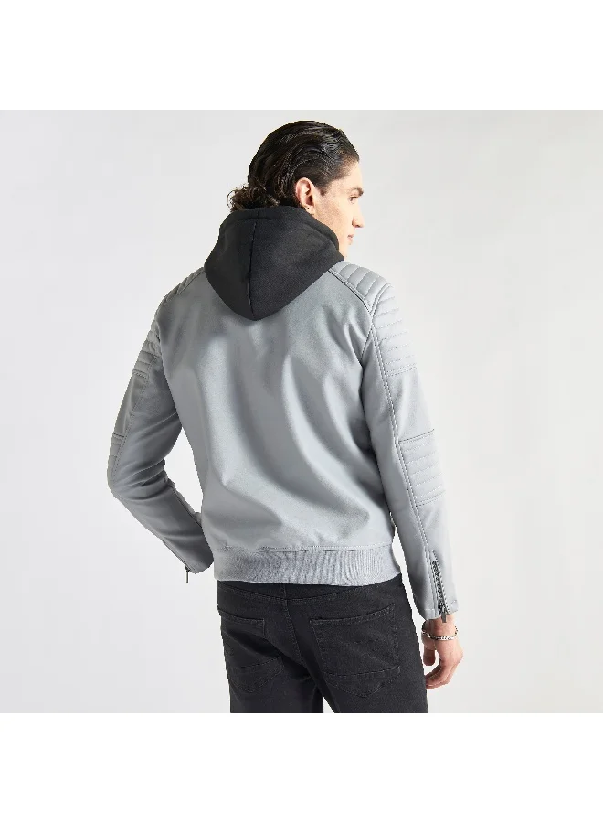 Splash FAV Hooded Zip Through Jacket with Long Sleeves and Pockets