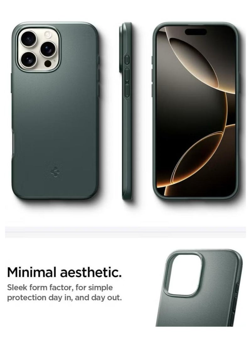 Spigen Thin Fit MagFit for iPhone 16 Pro Max MagSafe Case Cover (2024) - Abyss Green - Image 4