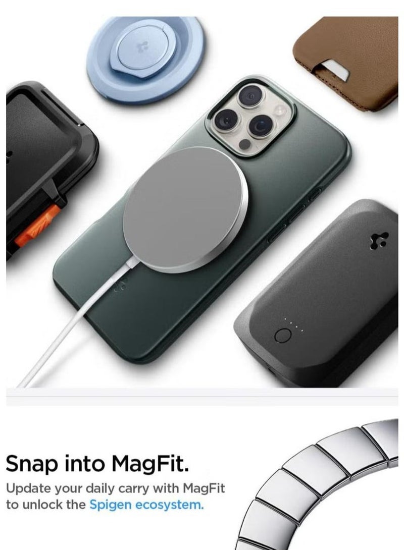 Spigen Thin Fit MagFit for iPhone 16 Pro Max MagSafe Case Cover (2024) - Abyss Green - Image 5
