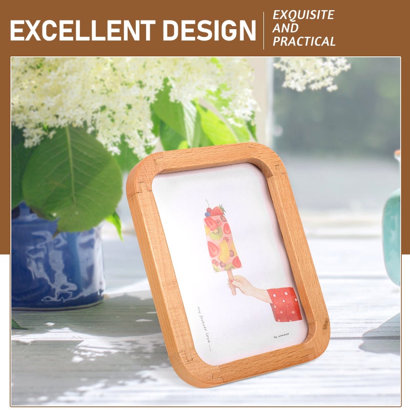 2pcs Desktop Standing Photo Frame Delicate Picture Photo Display Frame Home Decoration - Image 3