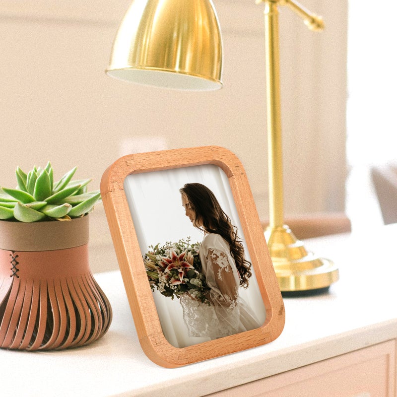 2pcs Desktop Standing Photo Frame Delicate Picture Photo Display Frame Home Decoration - Image 2