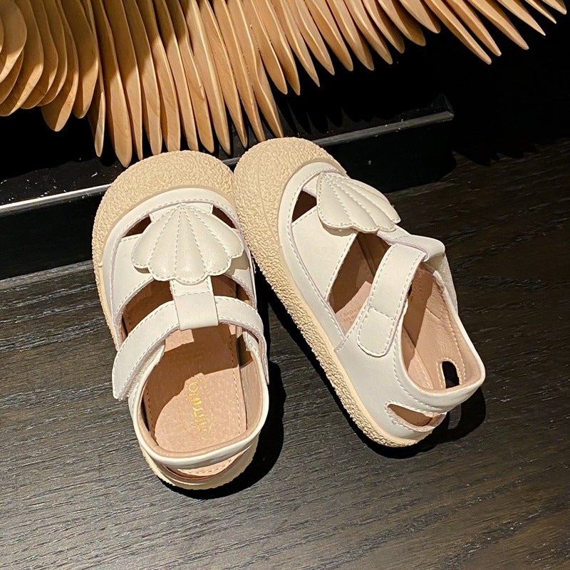 Girls' Sandals Fashion Princess Shoes Soft Sole Closed-Toe Baby Genuine Leather Shoes Children'S Summer Beach Shoes - Image 4