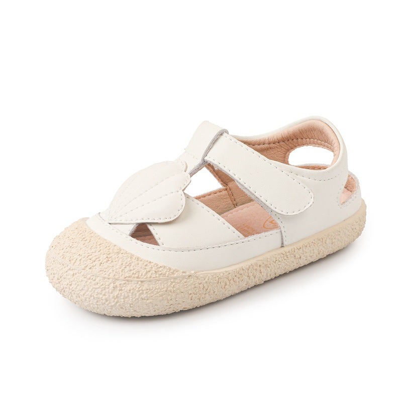 Girls' Sandals Fashion Princess Shoes Soft Sole Closed-Toe Baby Genuine Leather Shoes Children'S Summer Beach Shoes - Image 1