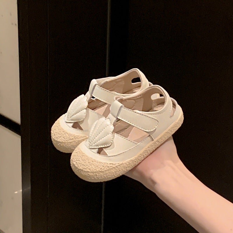 Girls' Sandals Fashion Princess Shoes Soft Sole Closed-Toe Baby Genuine Leather Shoes Children'S Summer Beach Shoes - Image 3