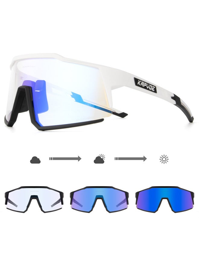 Riding Glasses Mountain Road Bike Outdoor Men's And Women's Photochromic Coated Sunglasses Goggles