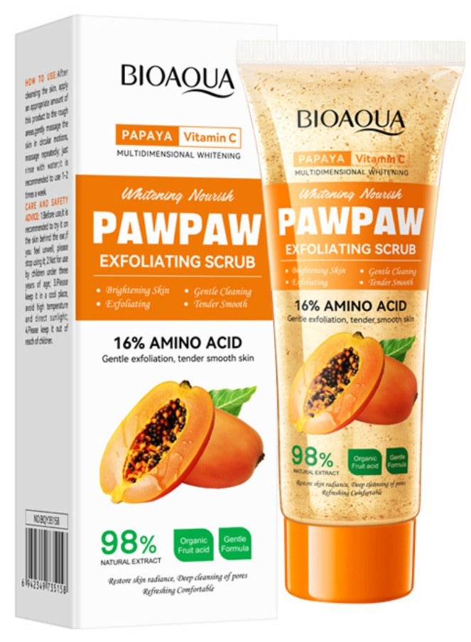 بيو أكوا منظف ​​البابايا وفيتامين سي باوباو 100 جرام - Image 1