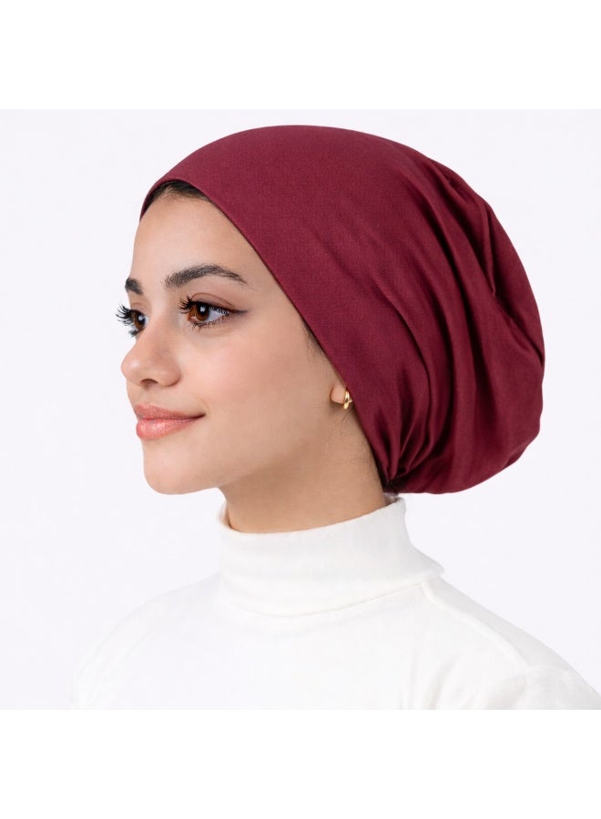 No Thread Bonnet Maroon