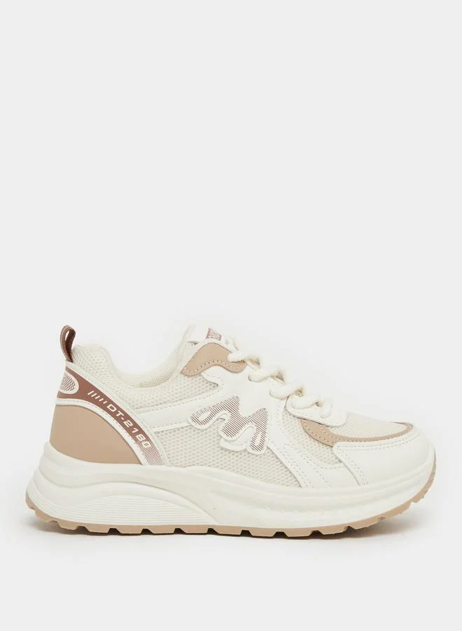 ستايلي Styli Chunky Sole Lace Up Sneaker
