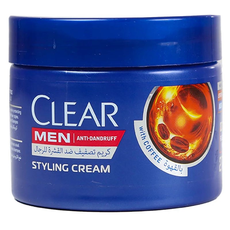Clear Men Anti-Dandruff Hair Styling Cream with Coffee- 275ml - Image 1