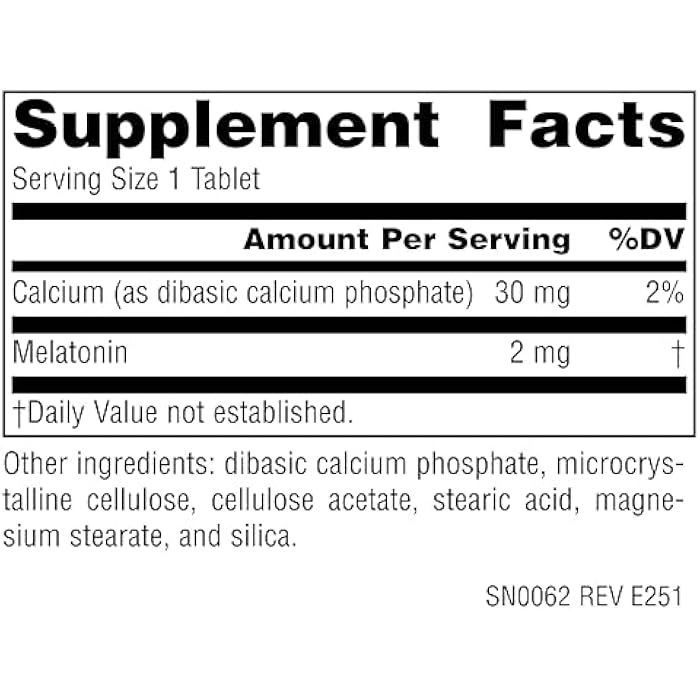 Source Naturals Melatonin, Helps Promote Sleep*, 2 mg - 60 Time-Released Tablets - Image 5