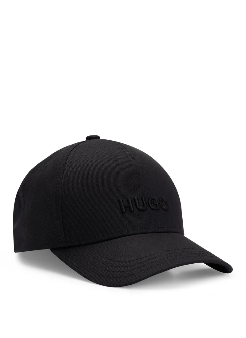 HUGO Logo-embroidered cap in cotton twill
