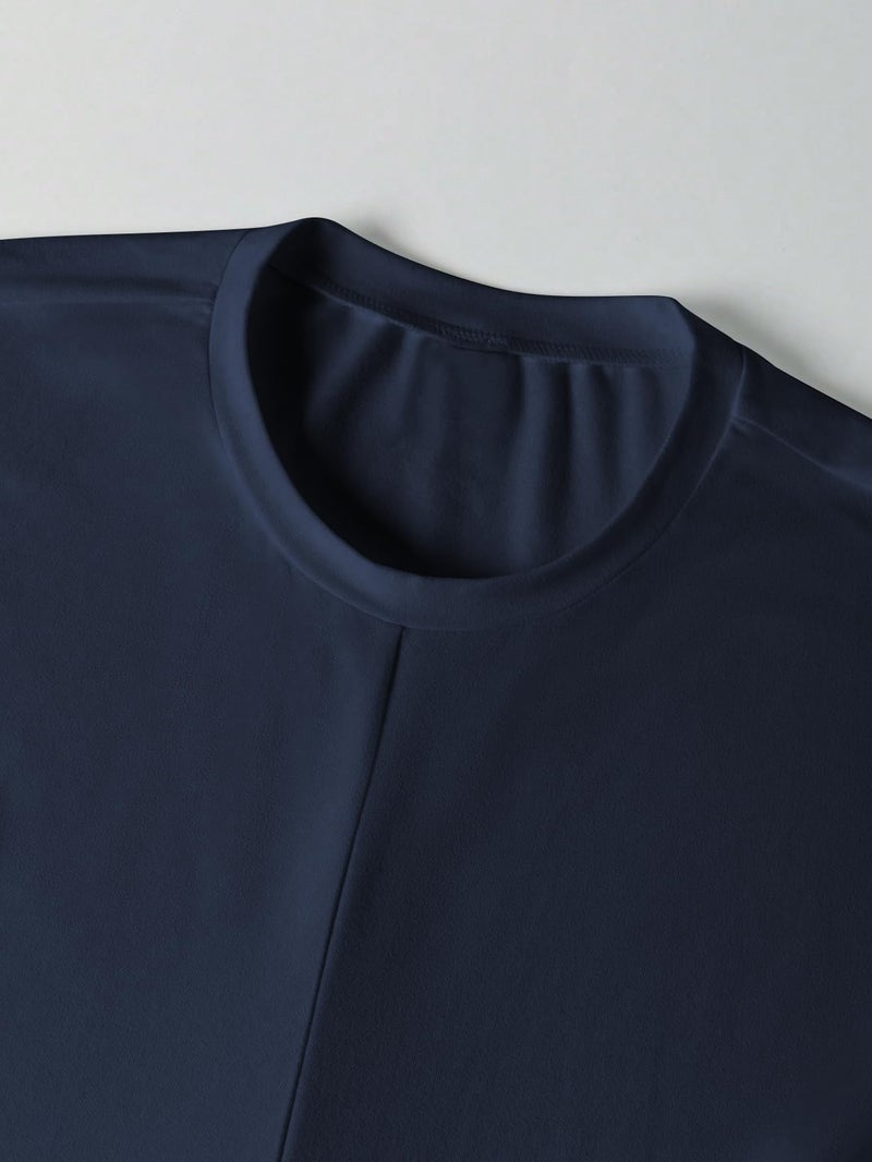 Verdusa Women's Cinched Waist Wrap Top Cap Sleeve Tie Back Going Out Workout Business Casual Tops Dark Blue Medium - Image 3