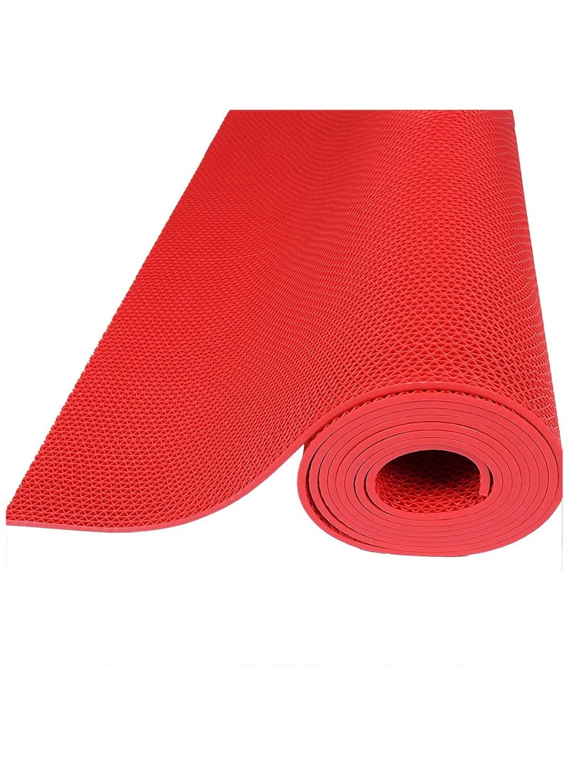 ارواق حصيرة تصريف شبكية PVC غير قابلة للانزلاق للحمام، بسمك 5 مم، قابلة للتقطيع، للمرآب، المطبخ، المسبح، وغرفة الاستحمام - Image 1