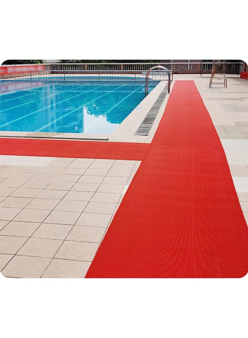 ارواق حصيرة تصريف شبكية PVC غير قابلة للانزلاق للحمام، بسمك 5 مم، قابلة للتقطيع، للمرآب، المطبخ، المسبح، وغرفة الاستحمام - Image 3