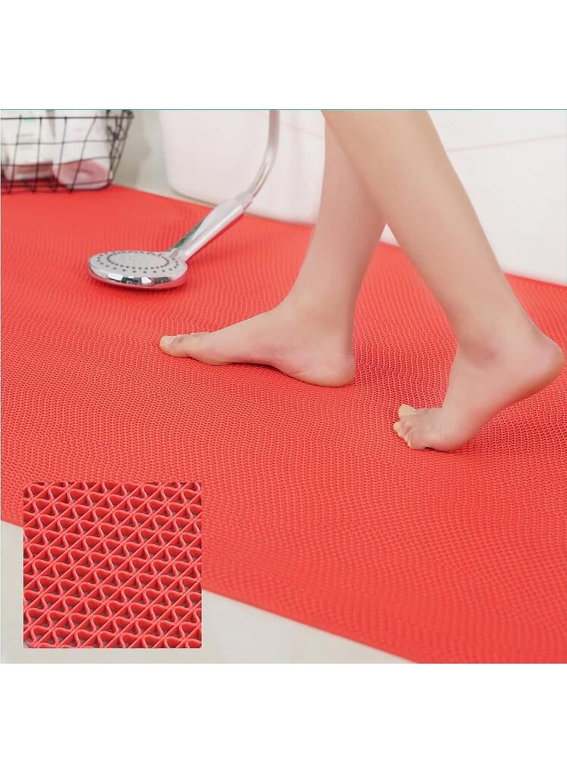 ارواق حصيرة تصريف شبكية PVC غير قابلة للانزلاق للحمام، بسمك 5 مم، قابلة للتقطيع، للمرآب، المطبخ، المسبح، وغرفة الاستحمام - Image 4