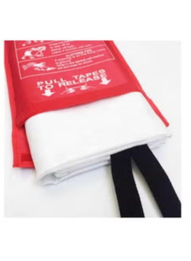 4 Pack of Fire Blankets for Fire Safety - Emergency Safety Fire Blanket - Retardant Kitemarked Fiberglass Fire Suppression Blanket - Kitchen, Home, Office, Caravan Fire Resistant Blanket - Image 2