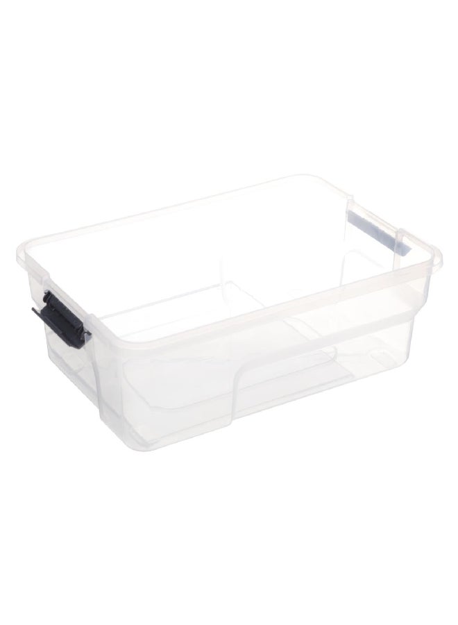 Five Simply Smart Samba Compartmentalized Storage Box Clear and Black 5 L 160429 - Image 5