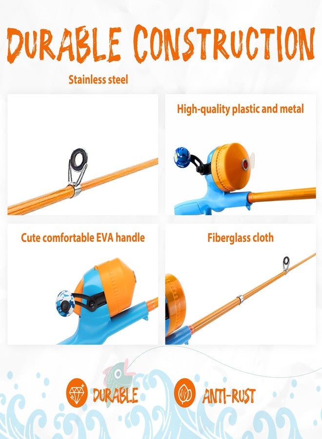 WIDDEN Kids Fishing Pole, Telescopic Fishing Rod, Toddler Collapsible Fishing Rod and Reel Combo with Tackle Box, Fishing Line, Bobber, and Soft Lures for Boy, Girl, Youth, Beginner, Over 3 Years Old - Image 4