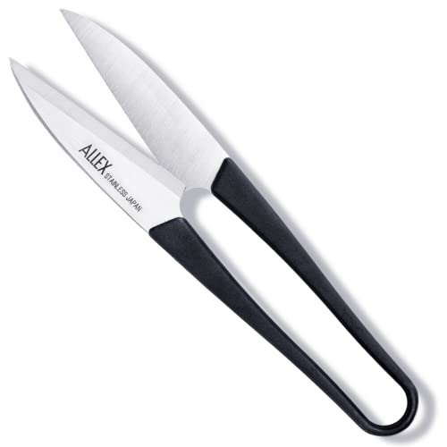 ALLEX\アレックス ALLEX Japanese Thread Snips for Sewing and Embroidery 4.5" (Long), Made in JAPAN, Spring Loaded Small Thread Snippers Scissors, Black - Image 1