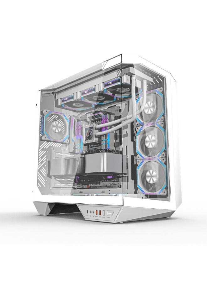 DarkFlash DY470 ATX PC Case - White - Image 2