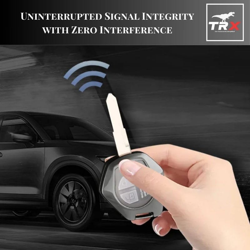  تي ار اكس اوتو غطاء مفتاح جلد فاخر مع سلسلة مفاتيح من TRX AUTO لسيارات Suzuki - Image 3