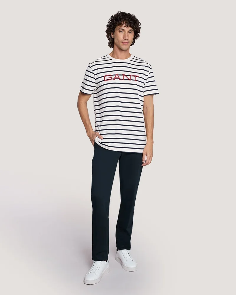 GANT  Gant Striped Graphic T-Shirt for Men | Best Price UAE