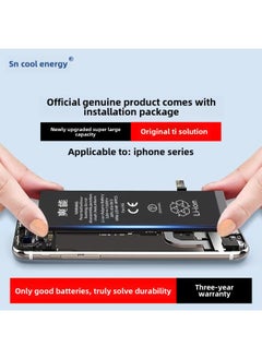 Large Capacity Lithium Battery For Apple Phone Replacement Suitable For 7 5 6 8 XS Batteries By ShangNeng Non Original Brand-Standard Capacity:Apple Battery 6SP [3820 MA]]