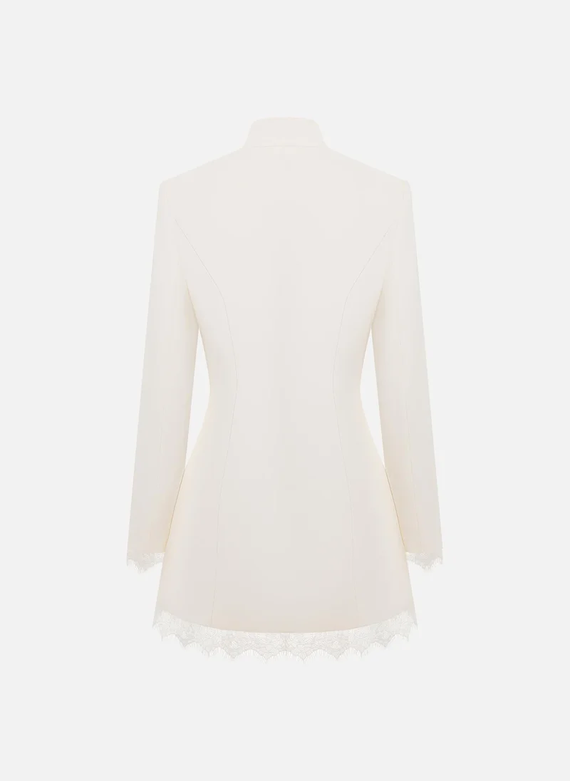 Lichi  Mini blazer dress with lace detailing for Women | Best Price UAE