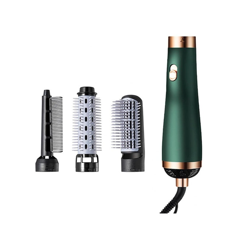 SOLARAE 3 in 1 Hair Dryer Brush Hot Tools Blow Dryer Brush Hair Brush Blow Dryer Professional Multi-Functional Styling Tools Appliances Women Curling Hair Straight Hairdryer (Green) - Image 1