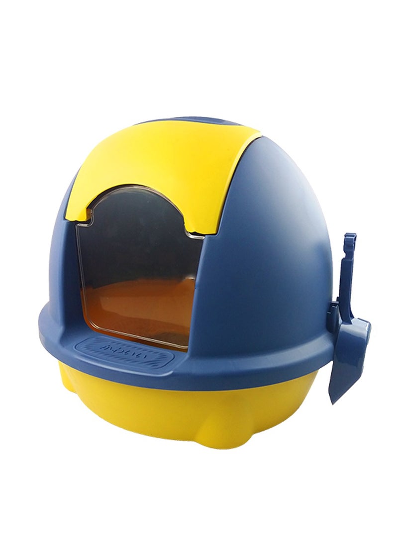 Enclosed Cat Litter Box Odor-proof And Anti-sand Cat Litter Toilet for Cats - Image 1